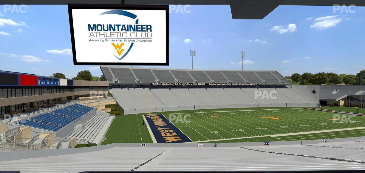 Mountaineer Field at Milan Puskar Stadium - Section Field Box 42 Seat View