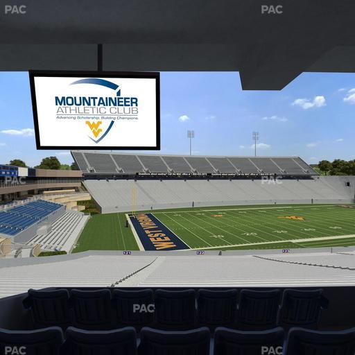 Mountaineer Field at Milan Puskar Stadium - Section Field Box 42 Seat View