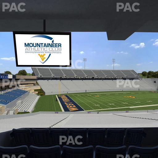 Mountaineer Field at Milan Puskar Stadium - Section Field Box 42 Seat View