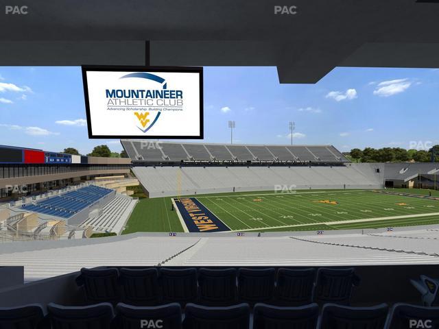 Mountaineer Field at Milan Puskar Stadium - Section Field Box 42 Seat View