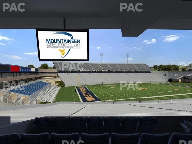 Mountaineer Field at Milan Puskar Stadium - Section Field Box 42 Seat View