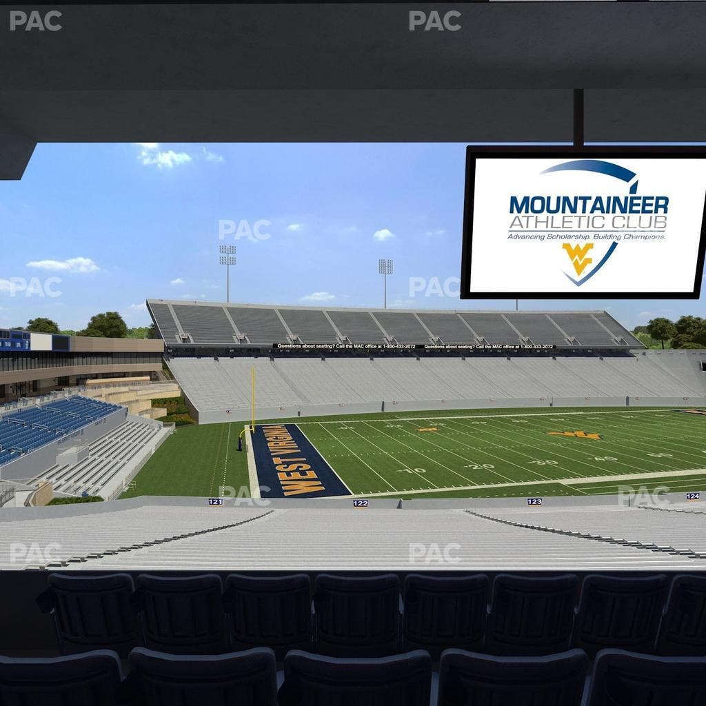 Mountaineer Field at Milan Puskar Stadium - Section Field Box 43 Seat View