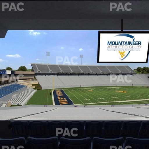 Mountaineer Field at Milan Puskar Stadium - Section Field Box 43 Seat View