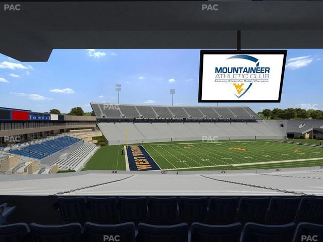 Mountaineer Field at Milan Puskar Stadium - Section Field Box 43 Seat View