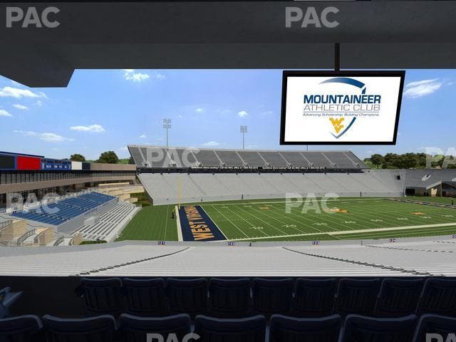 Mountaineer Field at Milan Puskar Stadium - Section Field Box 43 Seat View