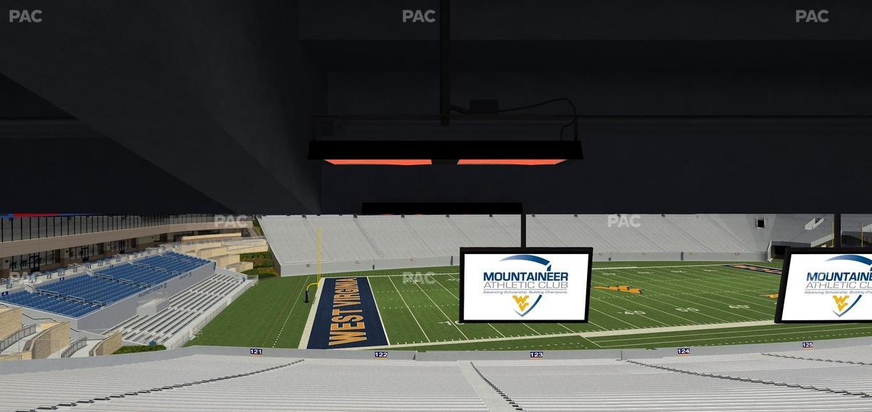 Mountaineer Field at Milan Puskar Stadium - Section Field Box 45 Seat View