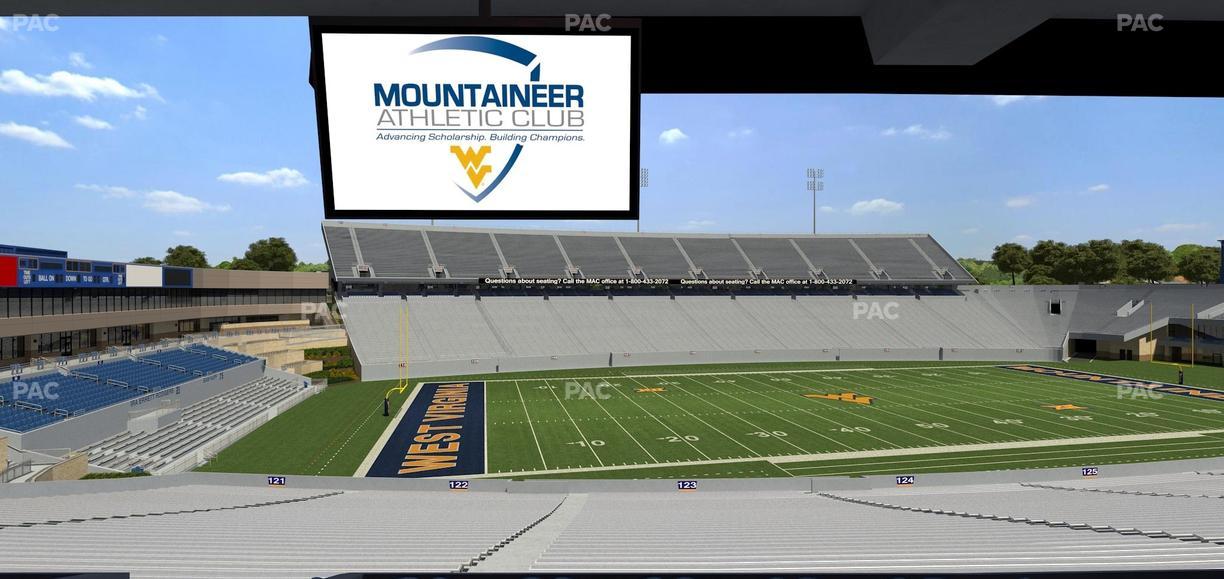 Mountaineer Field at Milan Puskar Stadium - Section Field Box 46 Seat View