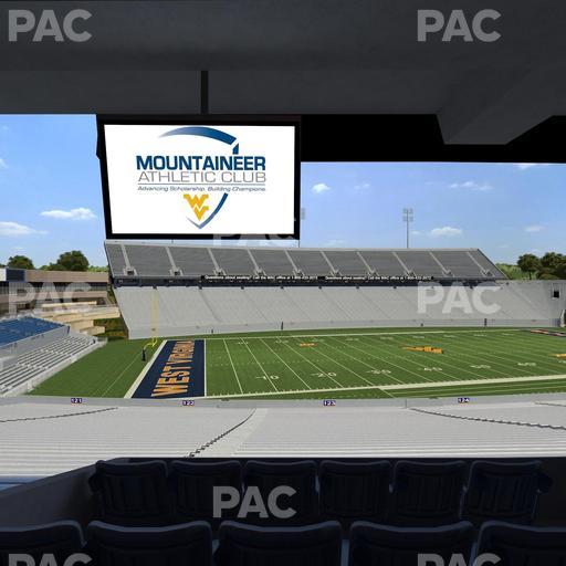 Mountaineer Field at Milan Puskar Stadium - Section Field Box 46 Seat View