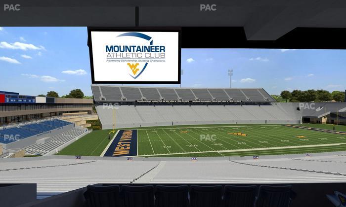 Mountaineer Field at Milan Puskar Stadium - Section Field Box 46 Seat View