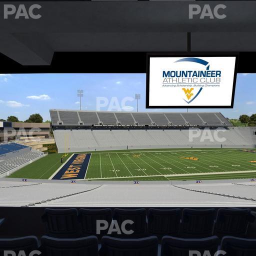 Mountaineer Field at Milan Puskar Stadium - Section Field Box 47 Seat View