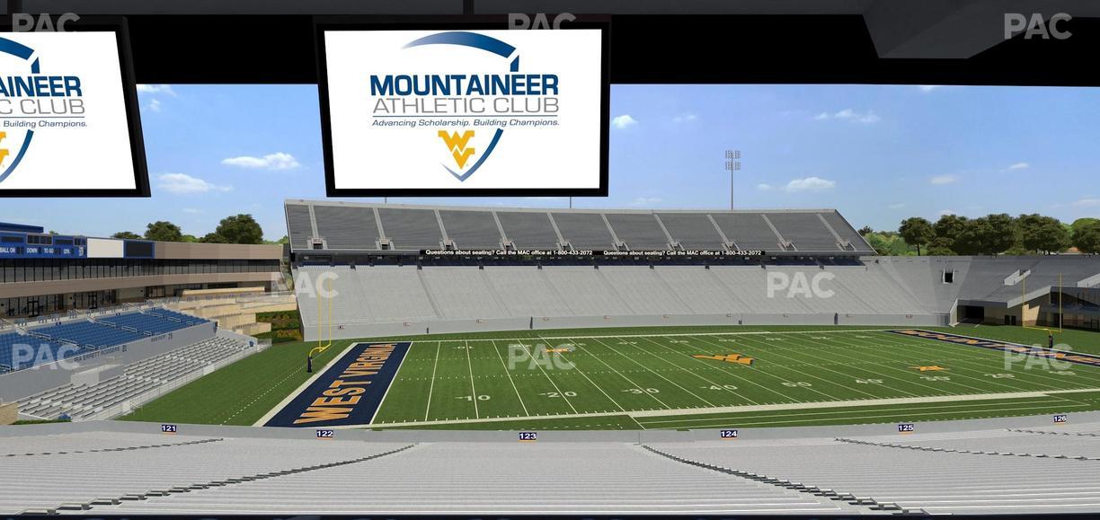 Mountaineer Field at Milan Puskar Stadium - Section Field Box 48 Seat View
