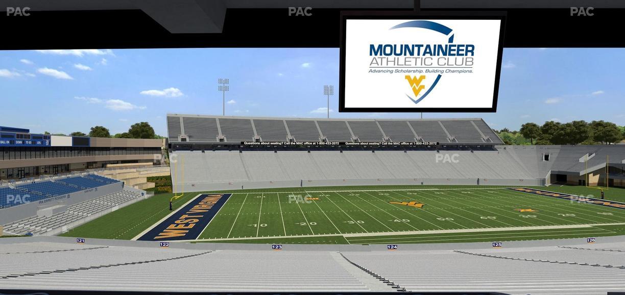 Mountaineer Field at Milan Puskar Stadium - Section Field Box 49 Seat View