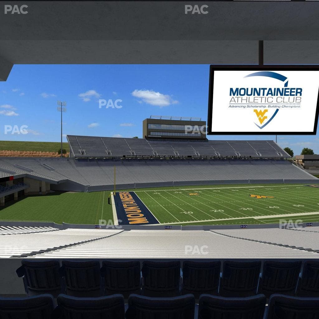 Mountaineer Field at Milan Puskar Stadium - Section Field Box 5 Seat View
