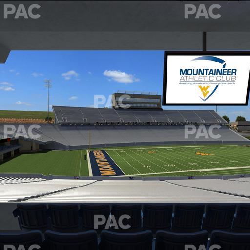 Mountaineer Field at Milan Puskar Stadium - Section Field Box 5 Seat View