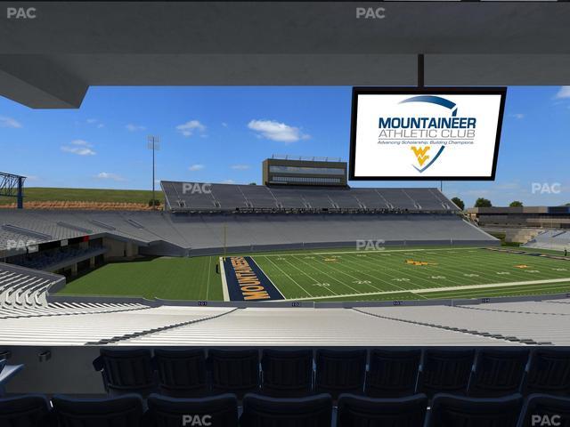 Mountaineer Field at Milan Puskar Stadium - Section Field Box 5 Seat View