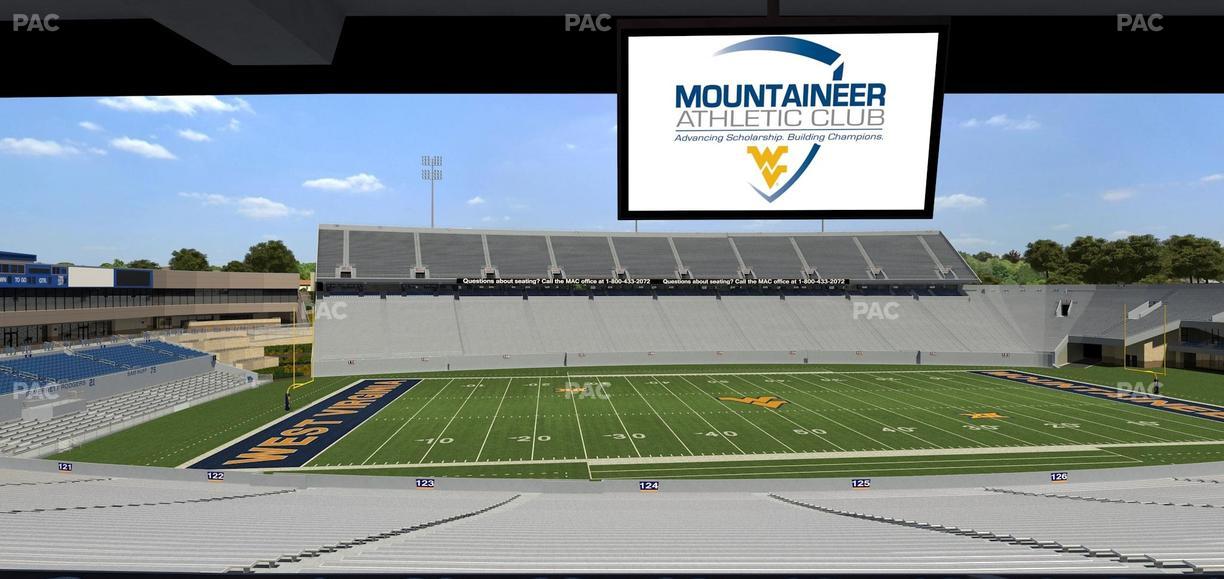 Mountaineer Field at Milan Puskar Stadium - Section Field Box 51 Seat View