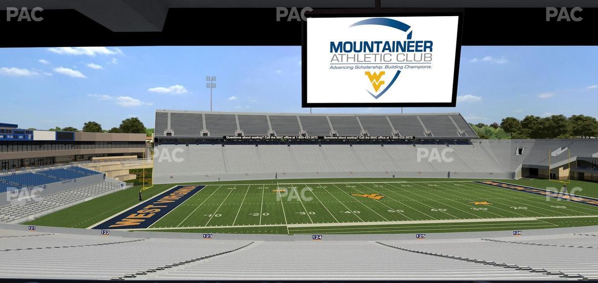 Mountaineer Field at Milan Puskar Stadium - Section Field Box 51 Seat View