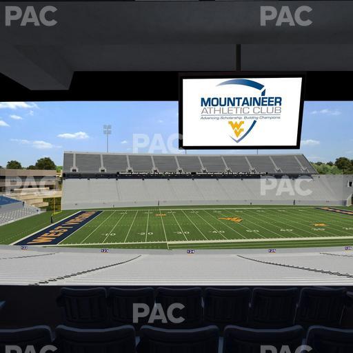 Mountaineer Field at Milan Puskar Stadium - Section Field Box 51 Seat View