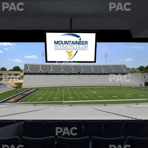 Mountaineer Field at Milan Puskar Stadium - Section Field Box 52 Seat View