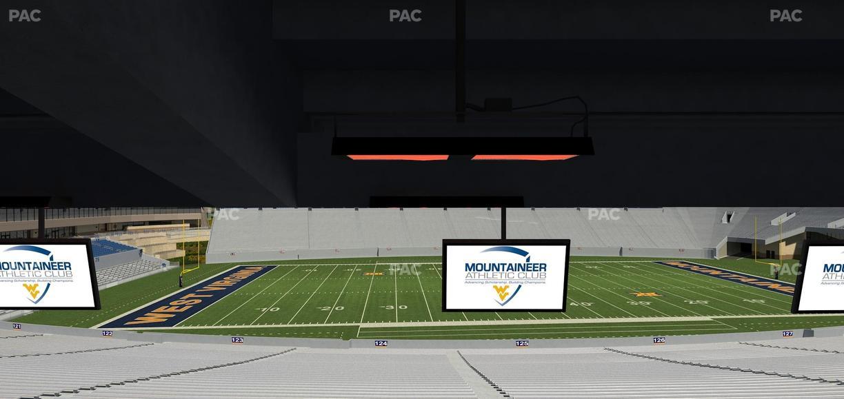 Mountaineer Field at Milan Puskar Stadium - Section Field Box 53 Seat View