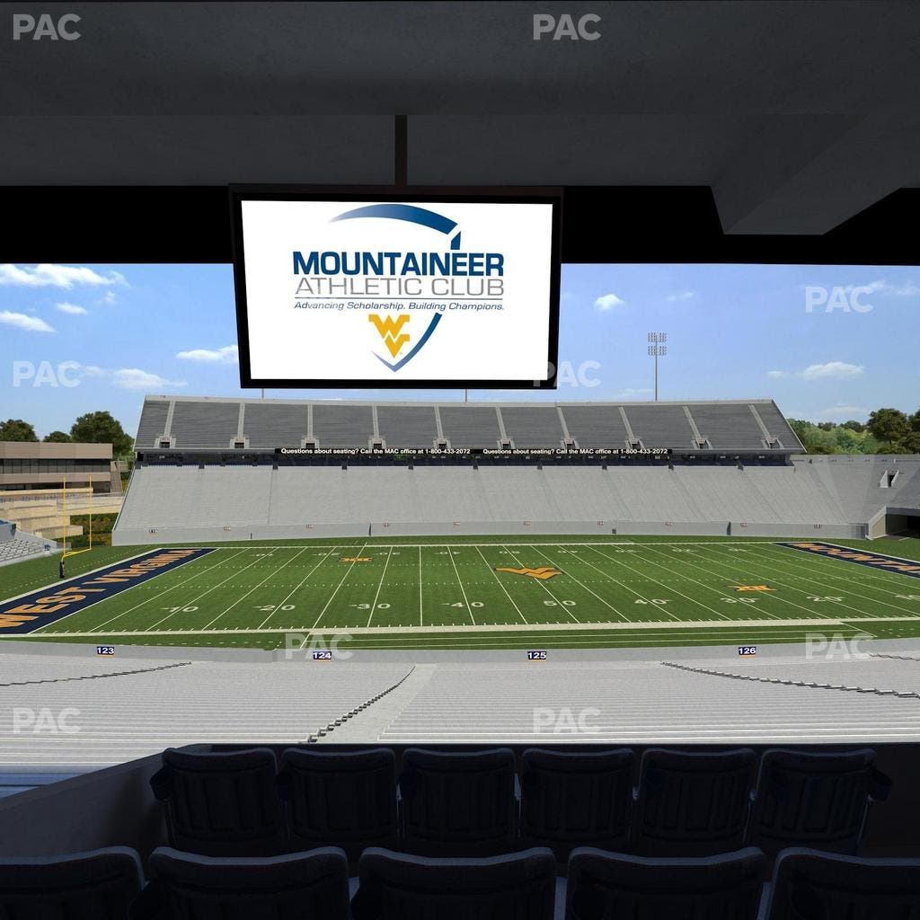 Mountaineer Field at Milan Puskar Stadium - Section Field Box 54 Seat View