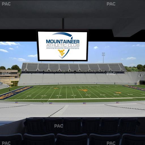 Mountaineer Field at Milan Puskar Stadium - Section Field Box 54 Seat View