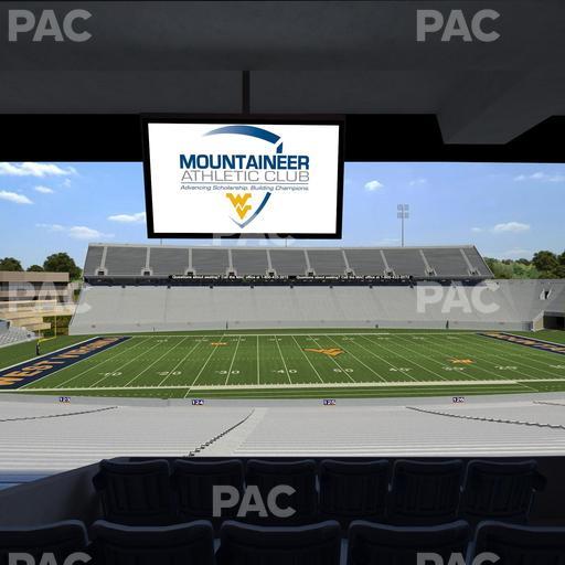 Mountaineer Field at Milan Puskar Stadium - Section Field Box 54 Seat View