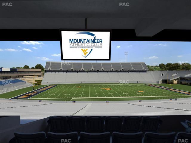 Mountaineer Field at Milan Puskar Stadium - Section Field Box 54 Seat View