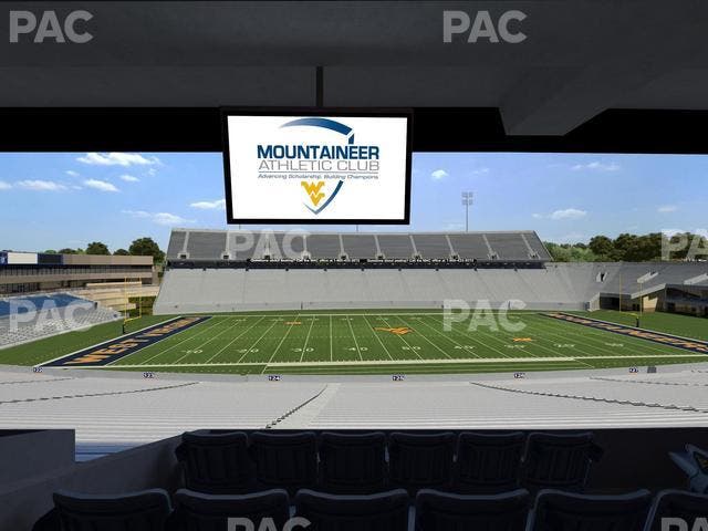 Mountaineer Field at Milan Puskar Stadium - Section Field Box 54 Seat View
