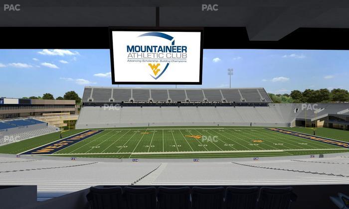 Mountaineer Field at Milan Puskar Stadium - Section Field Box 54 Seat View