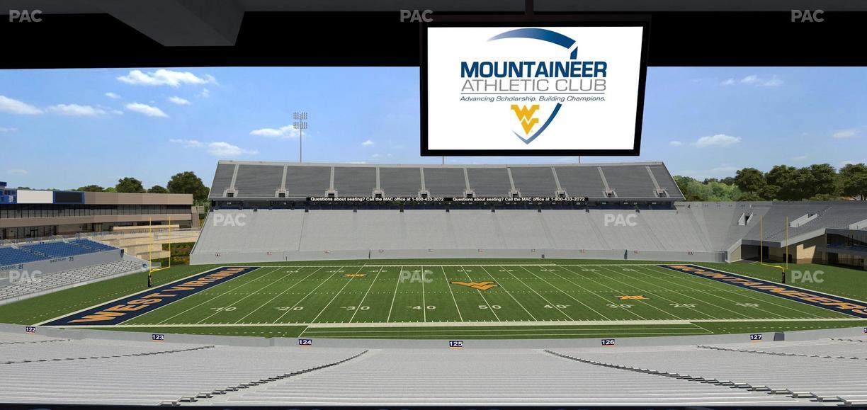 Mountaineer Field at Milan Puskar Stadium - Section Field Box 55 Seat View