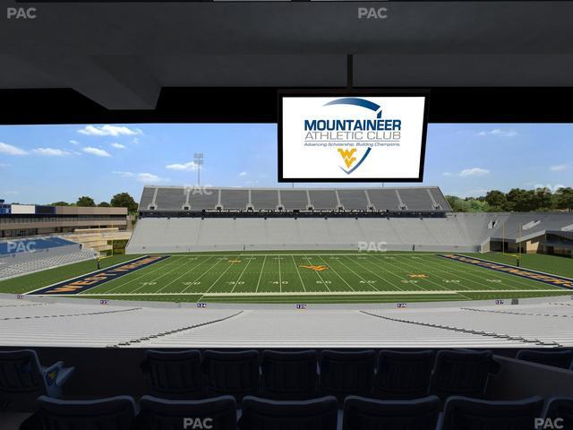 Mountaineer Field at Milan Puskar Stadium - Section Field Box 55 Seat View