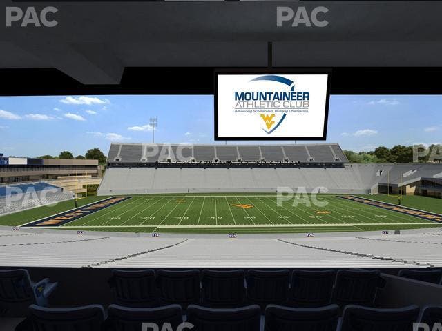 Mountaineer Field at Milan Puskar Stadium - Section Field Box 55 Seat View
