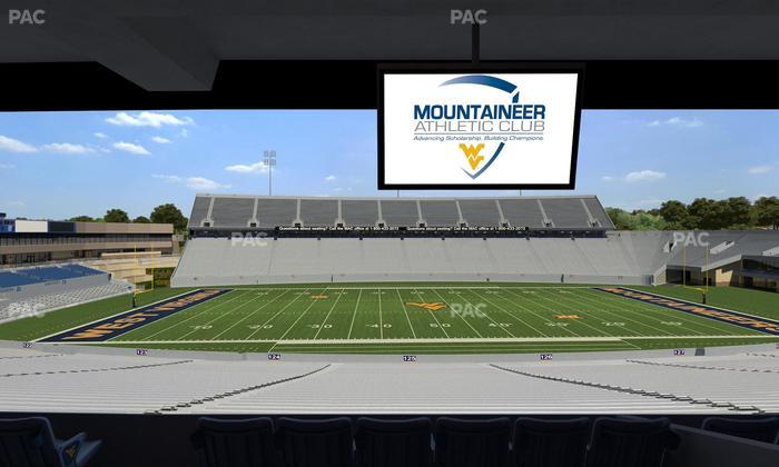 Mountaineer Field at Milan Puskar Stadium - Section Field Box 55 Seat View