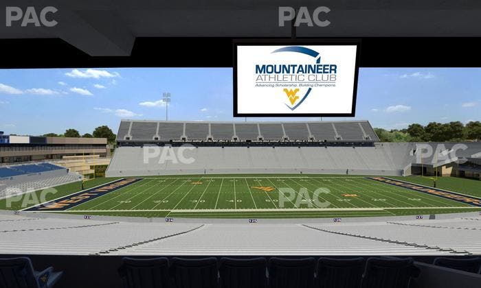 Mountaineer Field at Milan Puskar Stadium - Section Field Box 55 Seat View