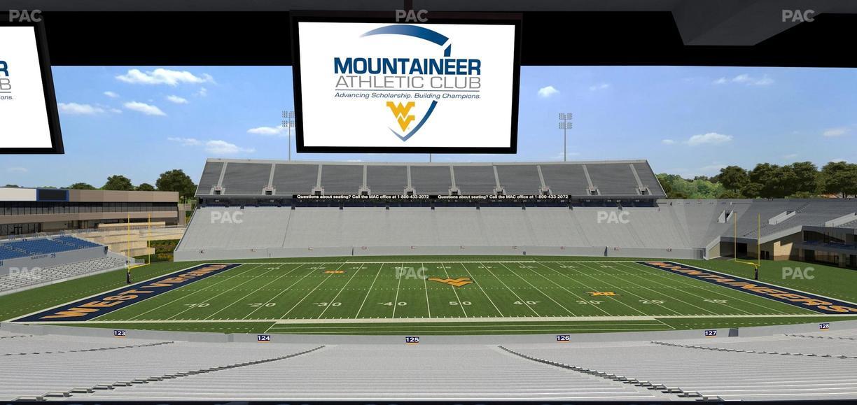 Mountaineer Field at Milan Puskar Stadium - Section Field Box 56 Seat View