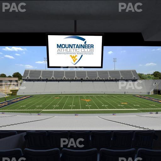 Mountaineer Field at Milan Puskar Stadium - Section Field Box 56 Seat View