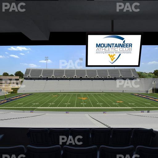 Mountaineer Field at Milan Puskar Stadium - Section Field Box 57 Seat View