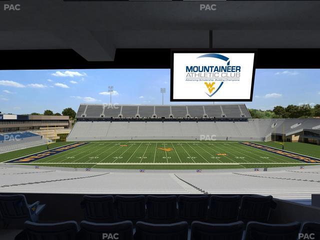 Mountaineer Field at Milan Puskar Stadium - Section Field Box 57 Seat View