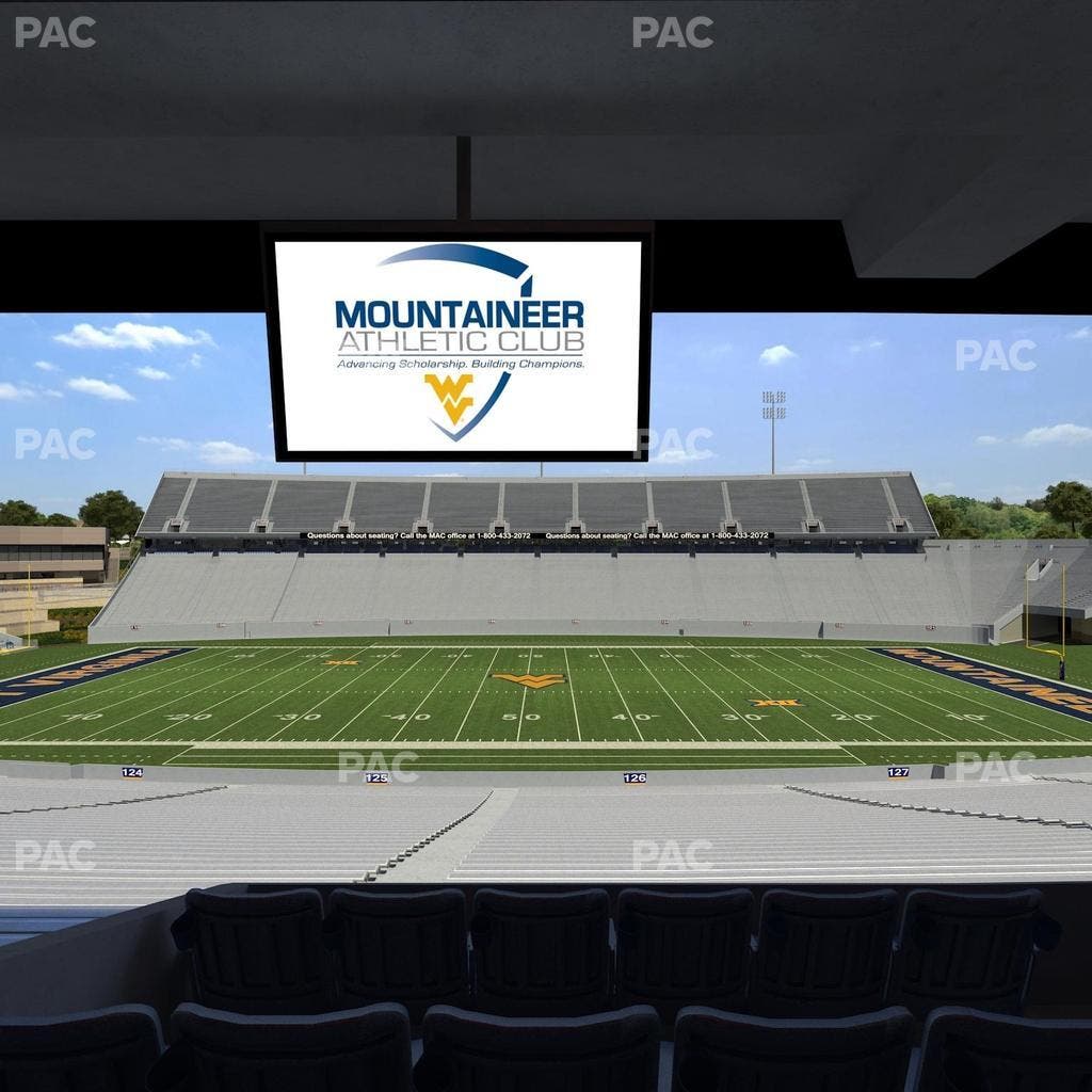 Mountaineer Field at Milan Puskar Stadium - Section Field Box 58 Seat View