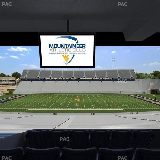 Mountaineer Field at Milan Puskar Stadium - Section Field Box 58 Seat View
