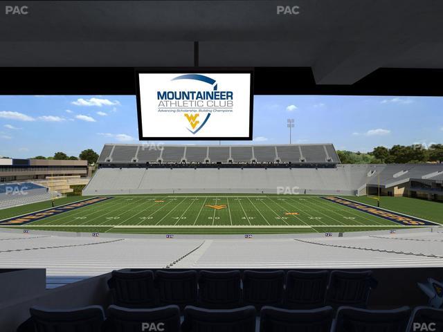 Mountaineer Field at Milan Puskar Stadium - Section Field Box 58 Seat View