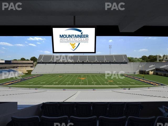 Mountaineer Field at Milan Puskar Stadium - Section Field Box 58 Seat View