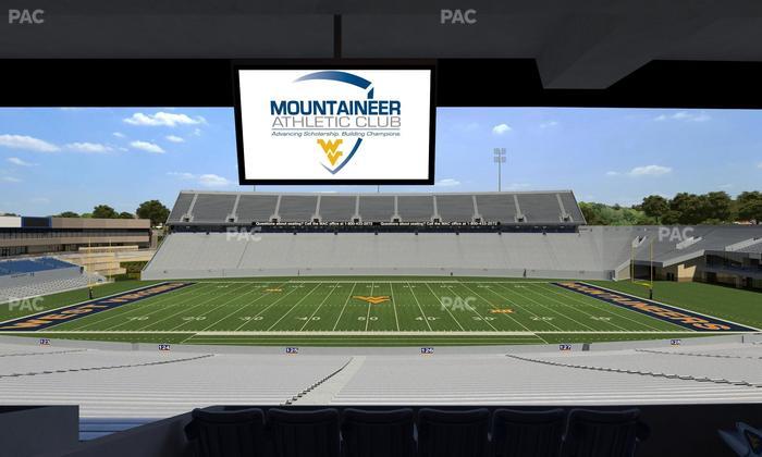 Mountaineer Field at Milan Puskar Stadium - Section Field Box 58 Seat View
