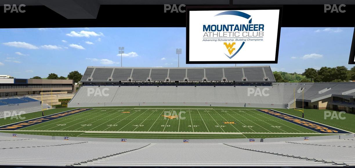 Mountaineer Field at Milan Puskar Stadium - Section Field Box 59 Seat View