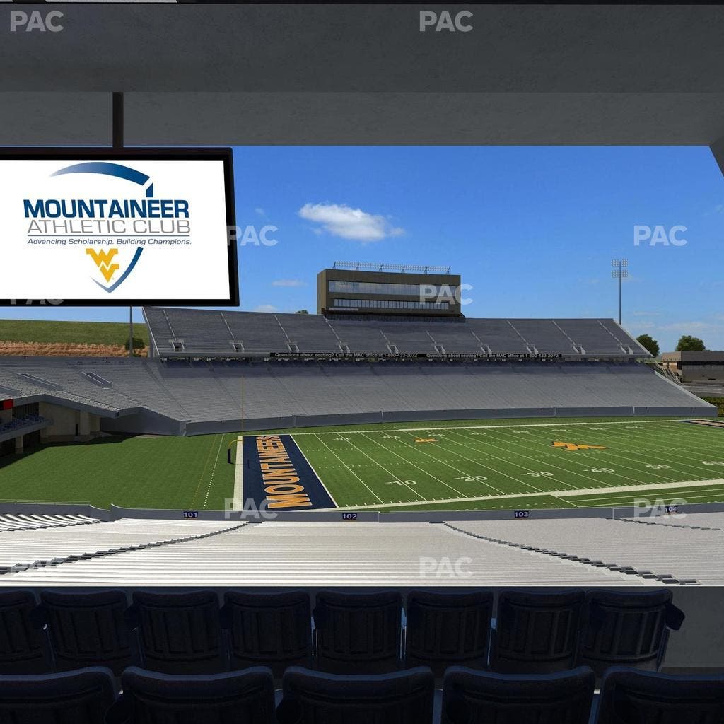 Mountaineer Field at Milan Puskar Stadium - Section Field Box 6 Seat View