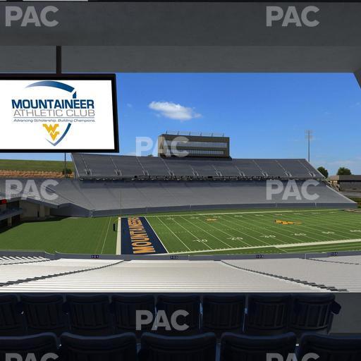Mountaineer Field at Milan Puskar Stadium - Section Field Box 6 Seat View