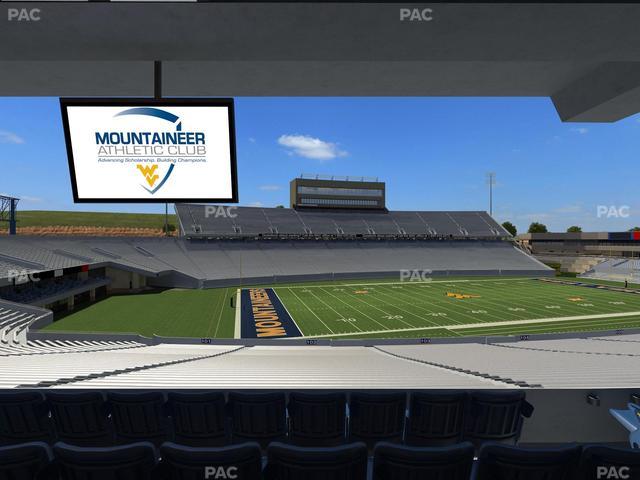 Mountaineer Field at Milan Puskar Stadium - Section Field Box 6 Seat View
