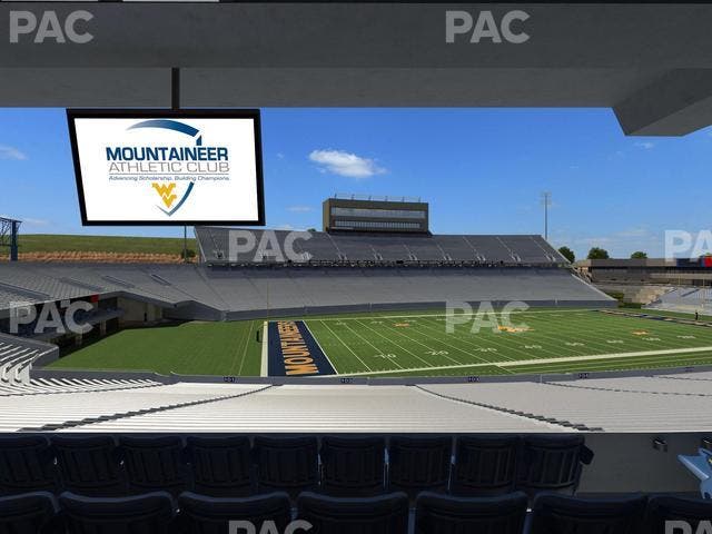 Mountaineer Field at Milan Puskar Stadium - Section Field Box 6 Seat View