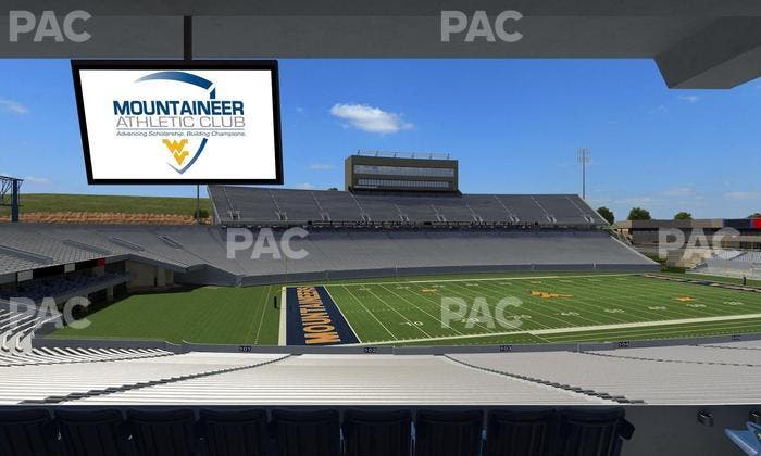 Mountaineer Field at Milan Puskar Stadium - Section Field Box 6 Seat View